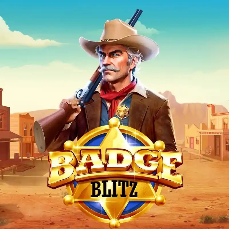 Badge Blitz online game logo by Pragmatic Play on play-jonny-casino.eu