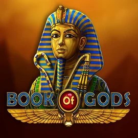 Book of Gods slot logo by BF Games at Playjonny Casino