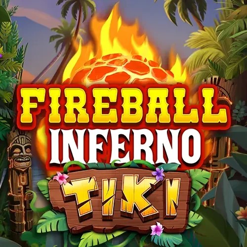 Slots logo of Fireball Inferno Tiki from NetEnt at Playjonny Casino