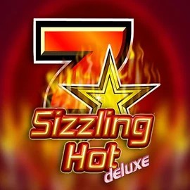 Official Slots logo: Sizzling Hot Deluxe by Novomatic at Playjonny Casino